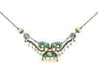 Necklace Ayala Bar Woman Seagrass in Metal Alloy Cristallo C3616